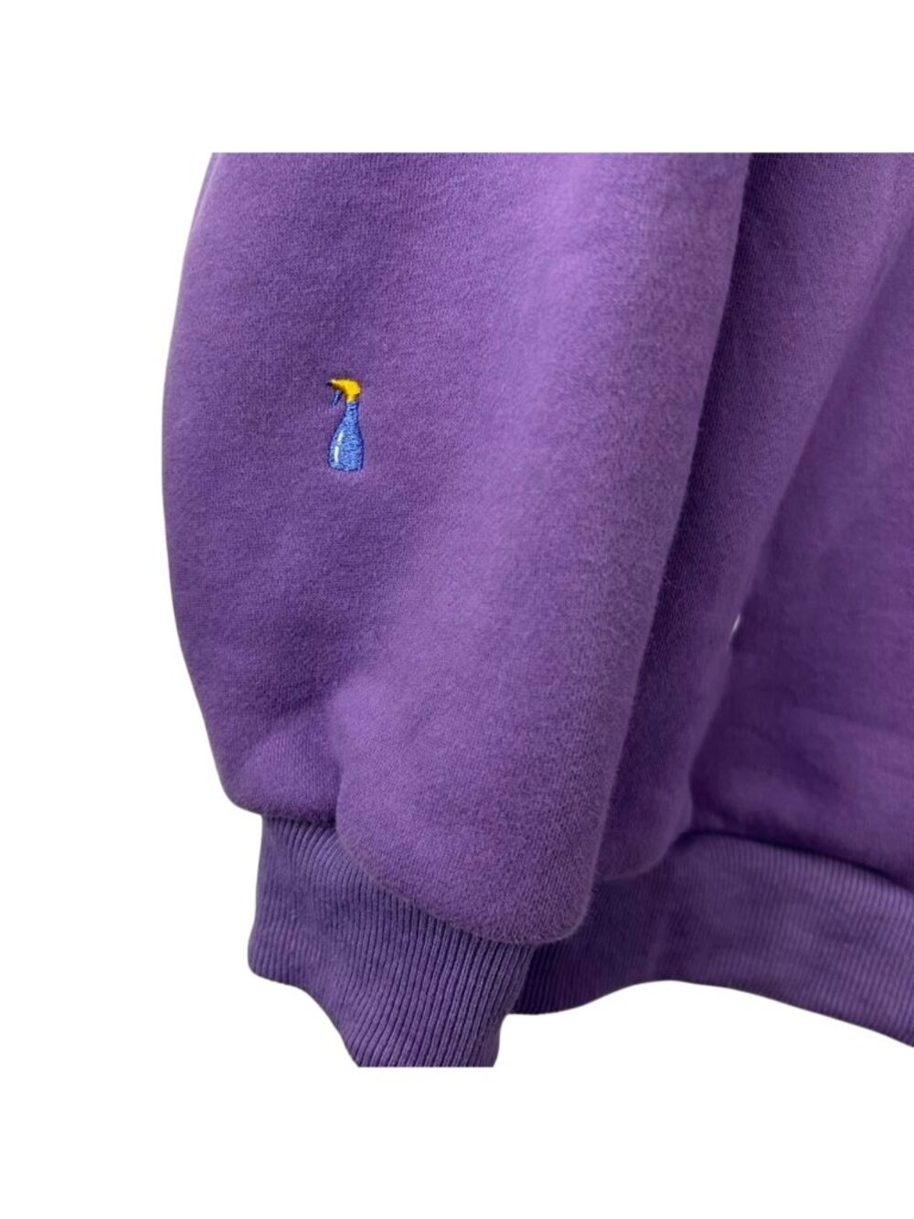 Mojo Provo Embroidered Friends Charms Crew Sweatshirt Unisex Size Medium Purple - Picture 11 of 13